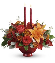 Teleflora's Autumn In Bloom Centerpiece from Victor Mathis Florist in Louisville, KY